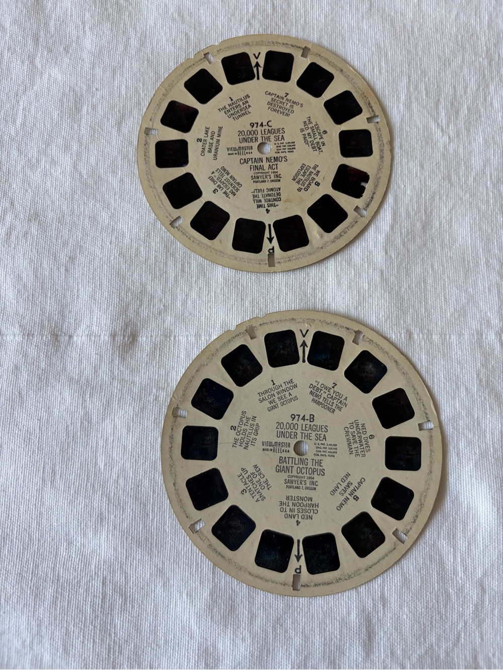20,000 leagues under the sea vintage View-Master Reels.